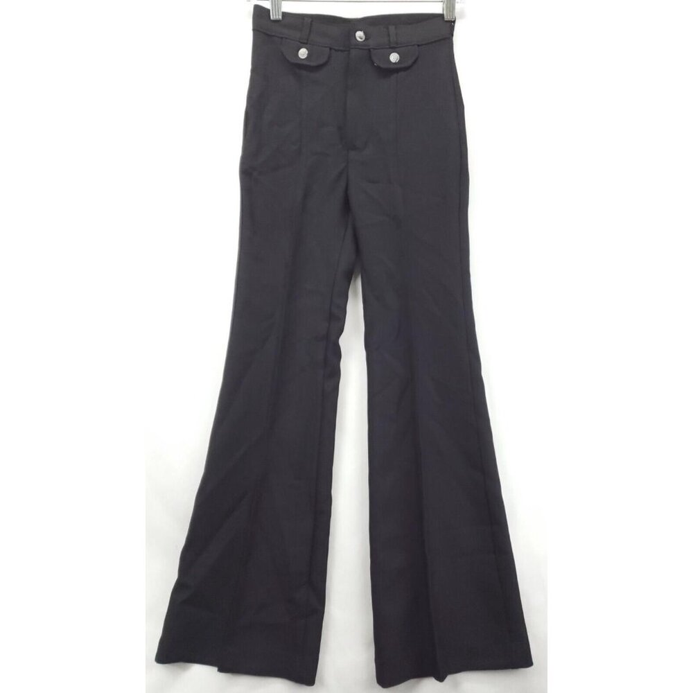 NEW Vintage Angels Flight Tobias Kotzin Pants Mens 25x32 Black 70s Disco Hippy